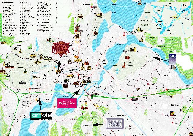 Map of Potsdam