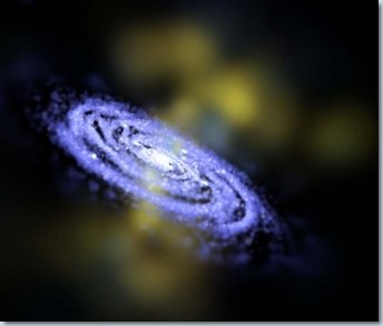 Simulation einer Galaxie