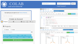 Colab:  Browserbasiertes Interface zu Daten und Compute-Resourcen, unterstützt gemeinsames wissenschaftliches Arbeiten