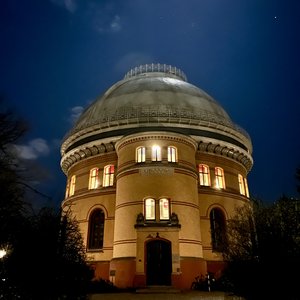 Dome building at night