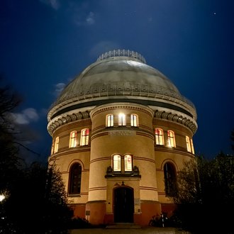 Dome building at night