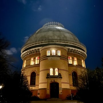 Dome building at night