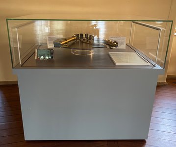 Spectrograph in glass case