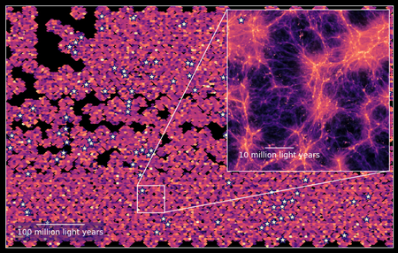 Map of lyman alpha wavelength