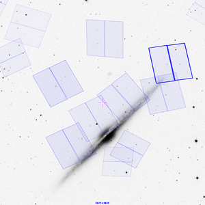 NGC4565 HST overlay