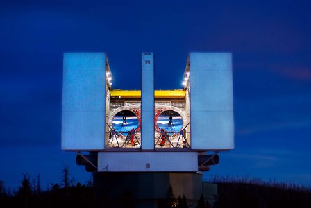 Telescope on mountain