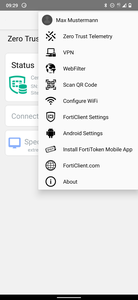Einrichtung FortiClient Android - VPN anlegen