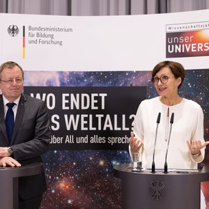 Bettina Stark-Watzinger eröffnet das diesjährige Wissenschaftsjahr.