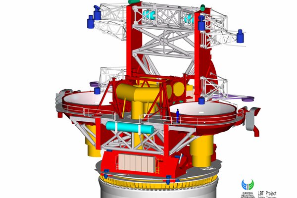 Drawing of the LBT