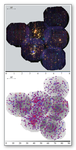 Source detection in stacked observations